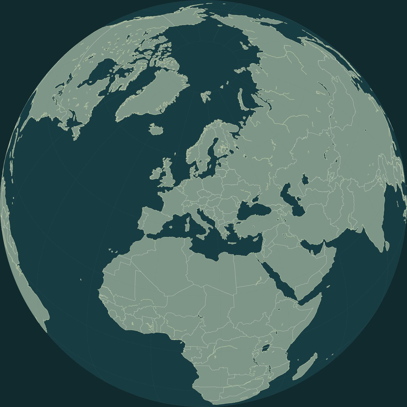 An editorial illustration of a world globe